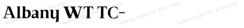 Albany WT TC字体转换